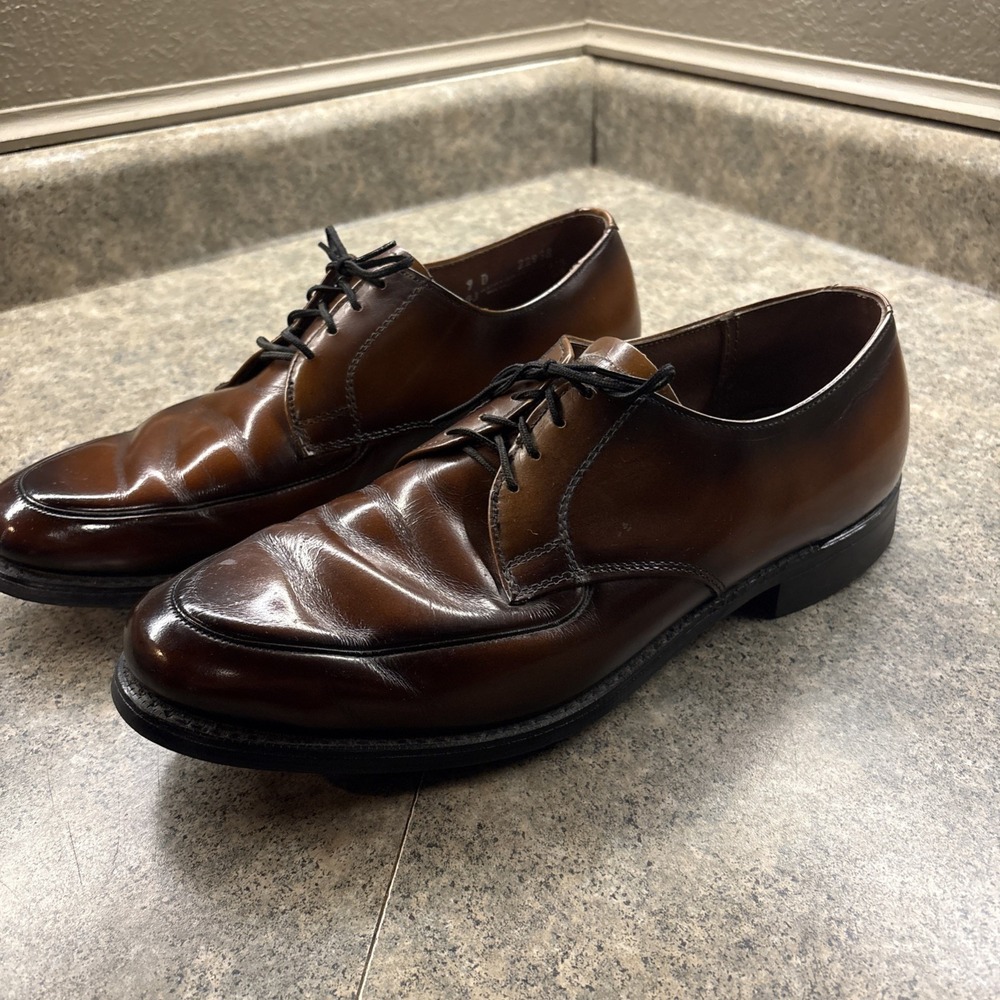 Vintage Biltrite Brown 70s Derby Dress Shoes Men's Sz 9 D 22938 Very Good
